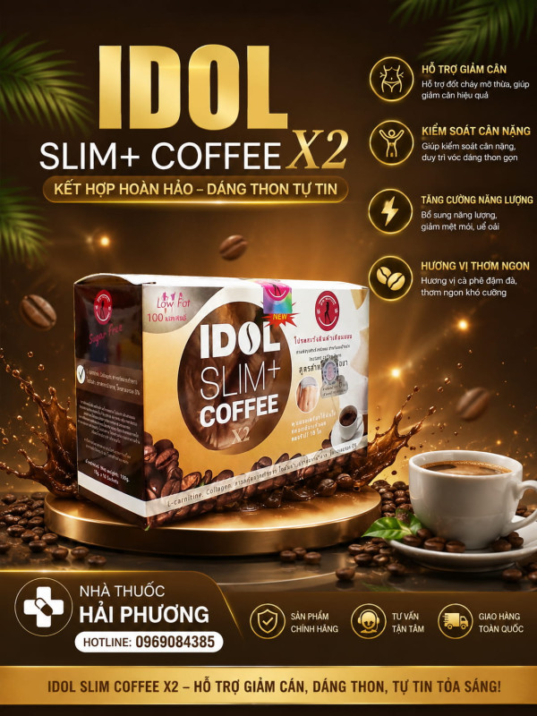 Mua Cafe Giảm Cân Idol Slim Coffee X2 Thái Lan Chính Hãng tại Nhà thuốc Hải Phương