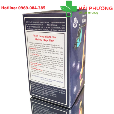 Giảm cân Lishou Phục Linh (Lọ 40 viên) – Hỗ trợ kiểm soát cân nặng