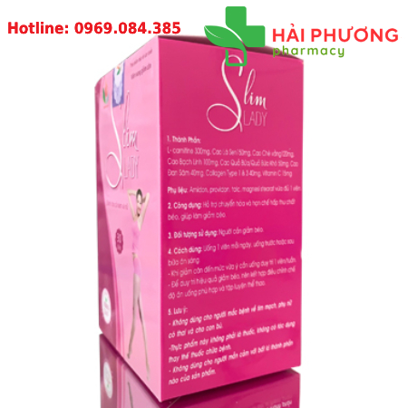 Slim Lady (Hộp 30 viên) – Hỗ trợ kiểm soát cân nặng