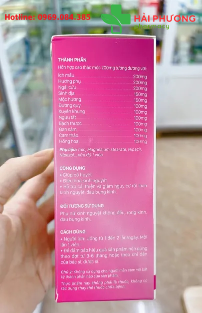 An kinh Pasteur hỗ trợ cải thiện và giảm nguy cơ rối loạn kinh nguyệt đau bụng kinh