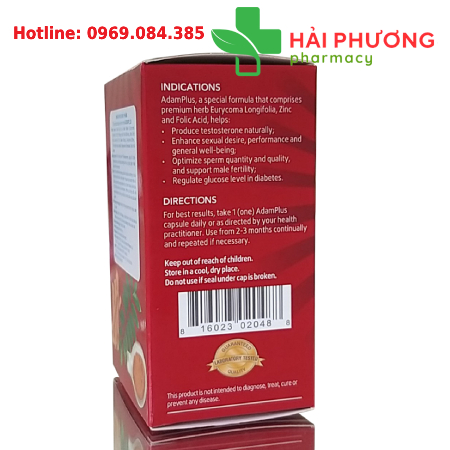 Adam Plus (Lọ 30 viên)