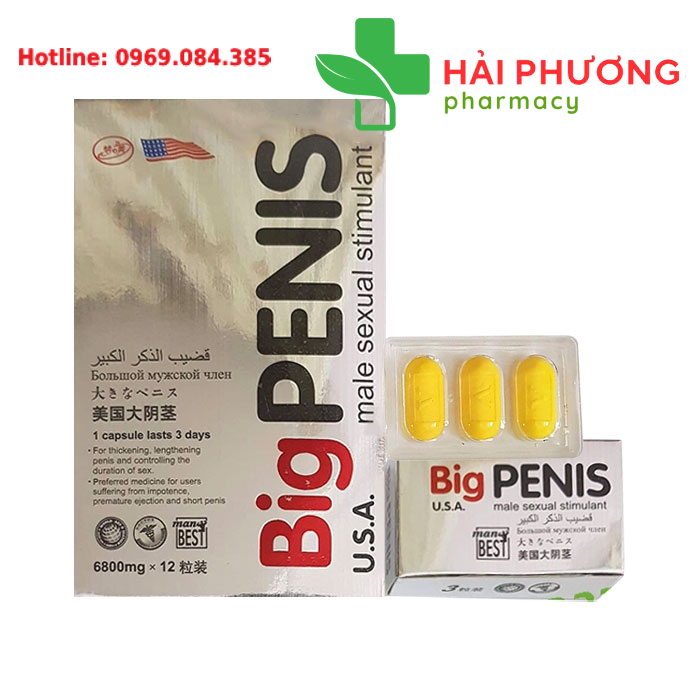 Thuốc cường dương Big Penis kéo dài thời gian quan hệ