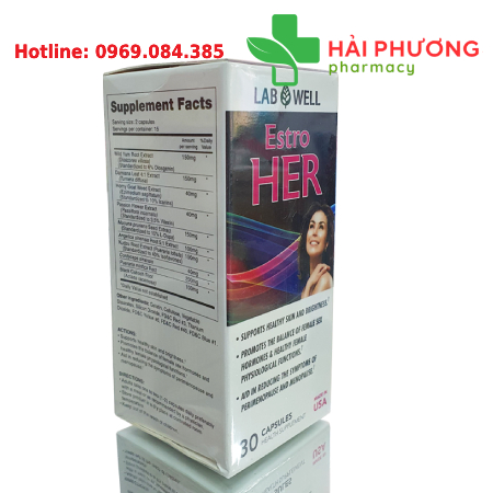 Lab Well Estro Her (Lọ 30 viên) – Hỗ trợ nội tiết tố nữ