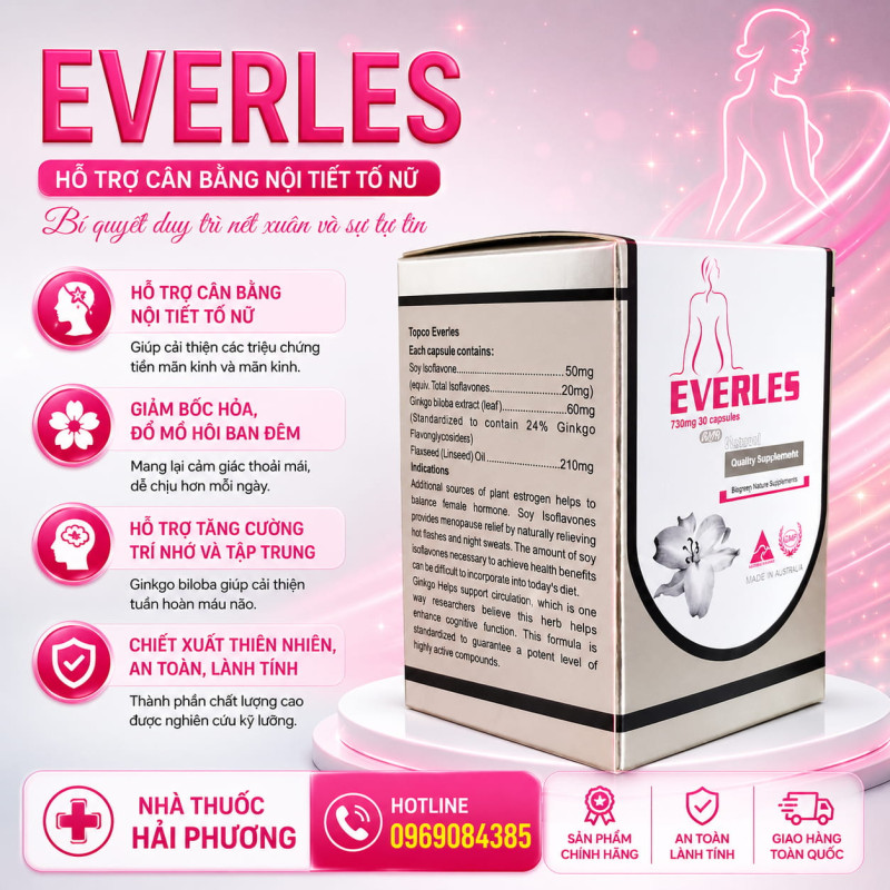 Mua viên uống Everles chính hãng tại Nhà thuốc Hải Phương