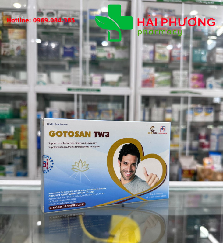 Gotosan tw3 giúp bổ thận tráng dương hỗ trợ tăng cường sinh lực nam giới