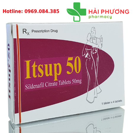 Thuốc Itsup 50 (Hộp 4 viên) – Hỗ trợ rối loạn cương dương