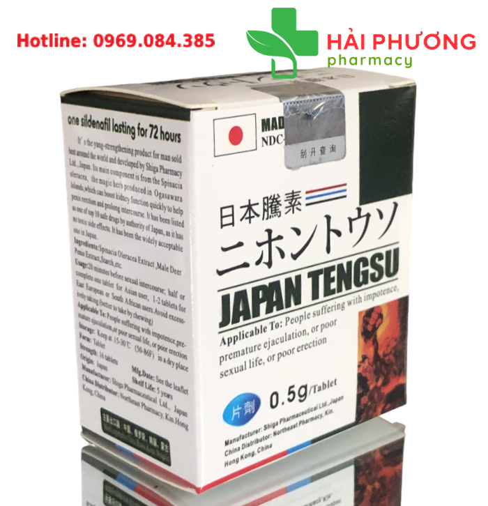 Japan Tengsu được sản xuất bởi Công ty Dược phẩm Shiga Nhật Bản
