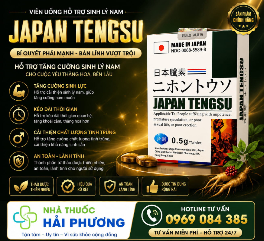 Mua thuốc Japan Tengsu chính hãng tại Nhà thuốc Hải Phương