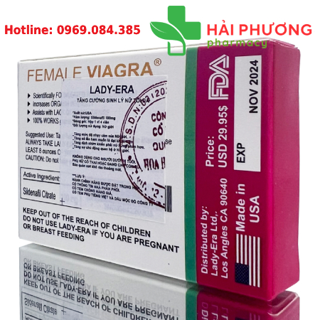 Lady Era 100mg Hộp 4 Viên Hỗ Trợ Đời Sống Tình Dục Nữ, Đáng Cân Nhắc Khi Dùng Thận Trọng