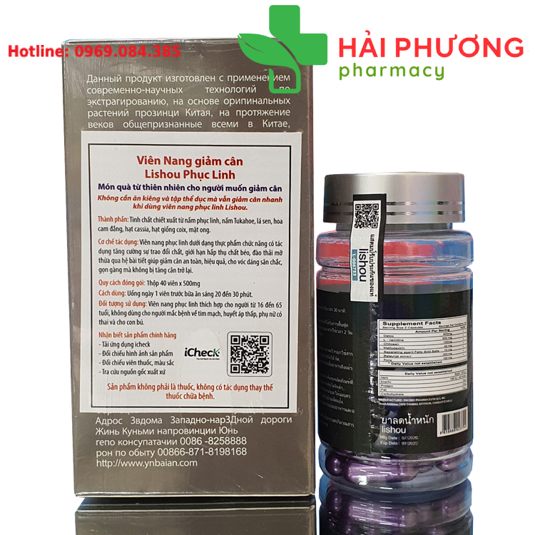 Viên uống giảm cân Lishou của Thái Lan dùng cho cả nam và nữ có nhu cầu giảm cân