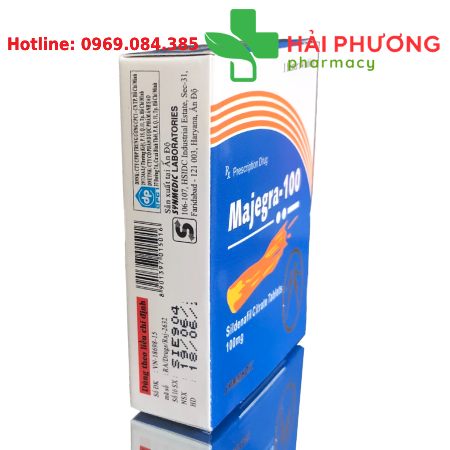 Thuốc Majegra 100 (Hộp 4 viên) – Hỗ trợ rối loạn cương dương