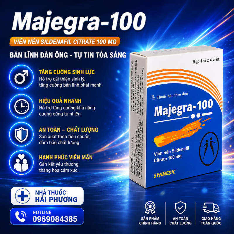 Mua thuốc Majegra 100mg chính hãng tại Nhà thuốc Hải Phương