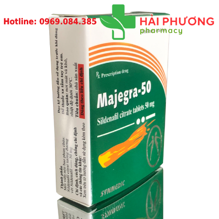 Thuốc Majegra 50 (Hộp 4 viên) – Hỗ trợ rối loạn cương dương