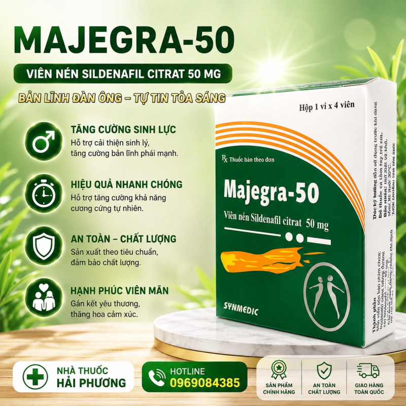 Mua thuốc Majegra 50 chính hãng tại Nhà thuốc Hải Phương