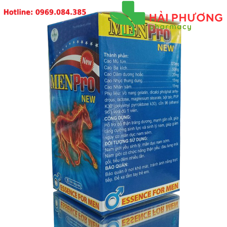 Menpro New chứa thành phần thảo dược lành tính