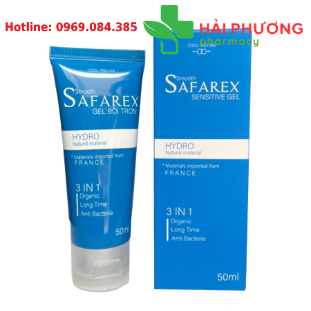 Gel Bôi Trơn Safarex 3 In 1 50ml Hỗ Trợ Giảm Khô Rát, Tăng Độ Trơn Tự Nhiên
