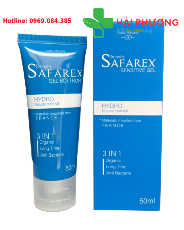Gel Bôi Trơn Safarex 3 in 1 kích thích khoái cảm tạo cảm giác thoải mái hơn kéo dài thời gian quan hệ