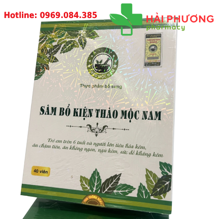 Sâm Bổ Kiện Thảo Mộc Nam (Hộp 40 viên) – Hỗ trợ tăng cân, ăn ngủ ngon