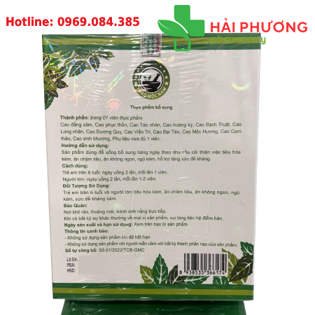 Sâm Bổ Kiện Thảo Mộc Nam (Hộp 40 viên) – Hỗ trợ tăng cân, ăn ngủ ngon