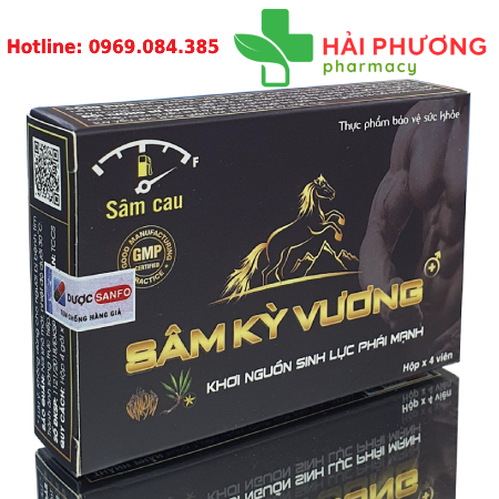Sâm Kỳ Vương Hộp 4 Viên Hỗ Trợ Tăng Cường Sinh Lý Nam