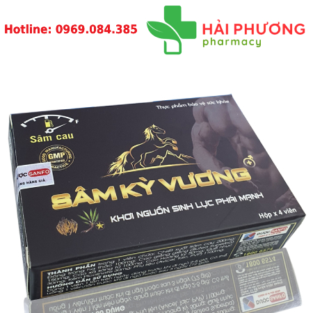 Sâm Kỳ Vương Hộp 4 Viên Hỗ Trợ Tăng Cường Sinh Lý Nam