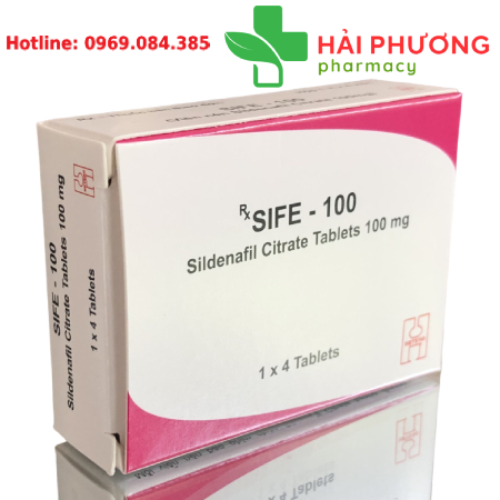 Thuốc Sife 100mg (Hộp 4 viên) – Hỗ trợ rối loạn cương dương