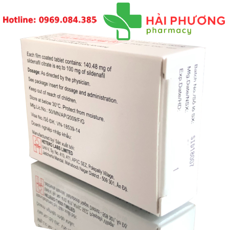 Thuốc Sife 100mg (Hộp 4 viên) – Hỗ trợ rối loạn cương dương