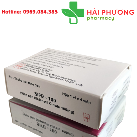Thuốc Sife 100mg (Hộp 4 viên) – Hỗ trợ rối loạn cương dương