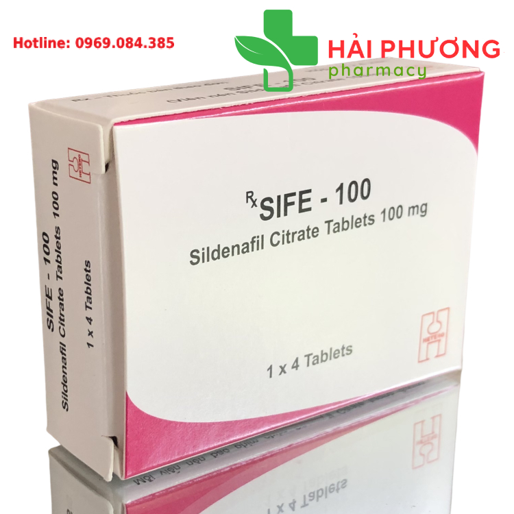 Thuốc Sife 100mg điều trị rối loạn chức năng cương dương