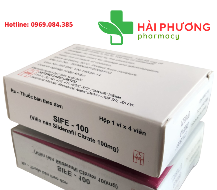 Thuốc Sife 100mg dùng cho nam giới sinh lý yếu muốn kéo dài thời gian quan hệ