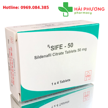 Thuốc Sife 50 (Hộp 4 viên) – Hỗ trợ rối loạn cương dương