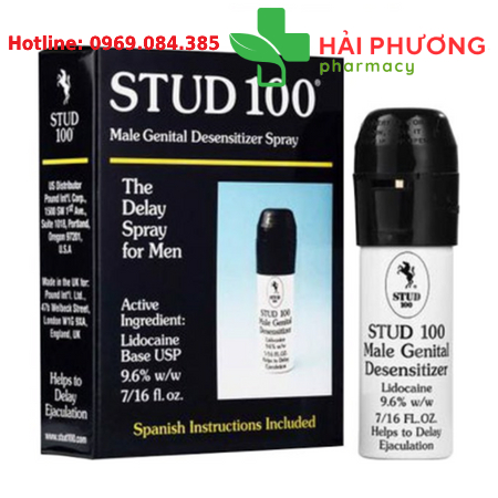 Xịt Stud 100 13ml Hỗ Trợ Giảm Độ Nhạy Tạm Thời Cho Nam Giới