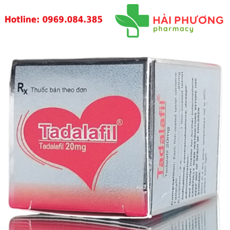 Thuốc Tadalafil 20mg (Lọ 10 viên) – Hỗ trợ rối loạn cương dương