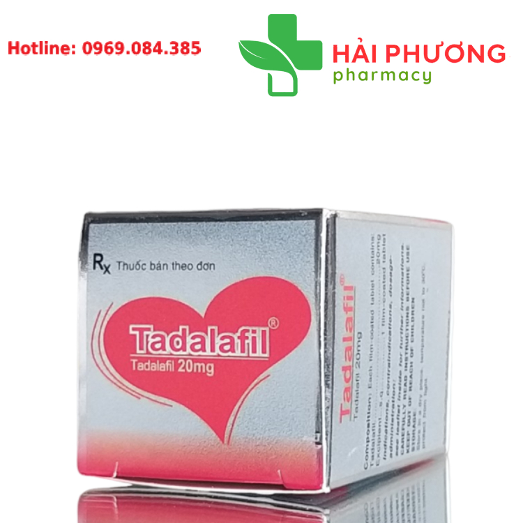 Thuốc Tadalafil 20mg không sử dụng quá 1 lần/ngày không dùng cho người bị bệnh tim nặng huyết áp không ổn định