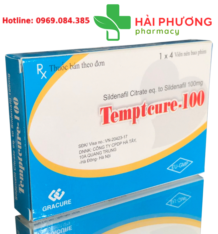 Thuốc Temptcure-100 Gracure điều trị rối loạn cương dương