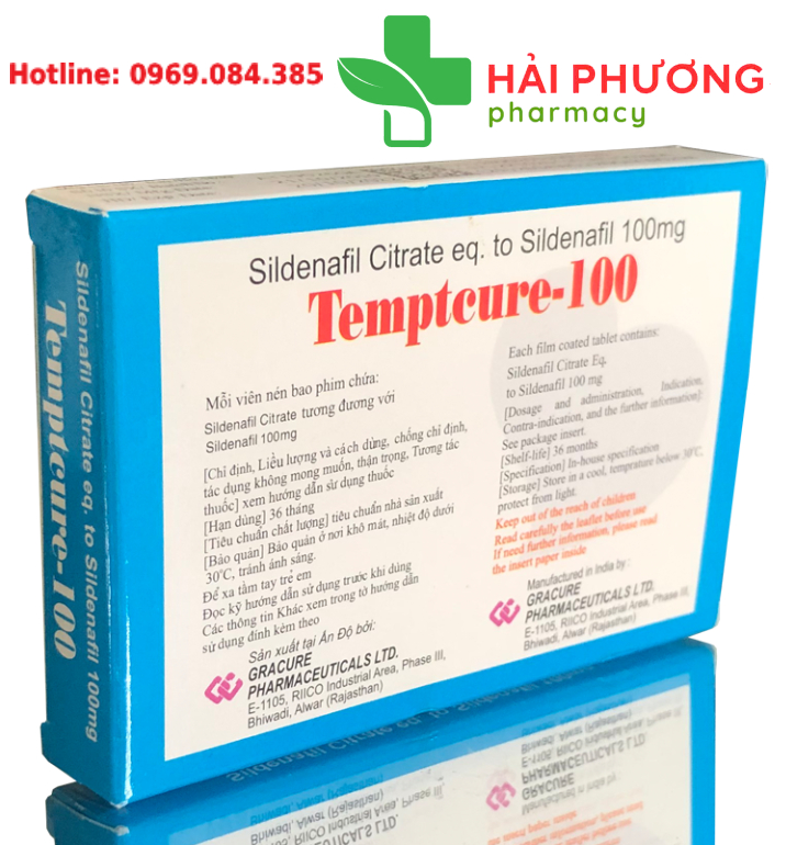 Thuốc Temptcure 100 được chỉ định điều trị bệnh rối loạn cương dương xuất tinh sớm cùng các chứng yếu sinh lý ở nam giới