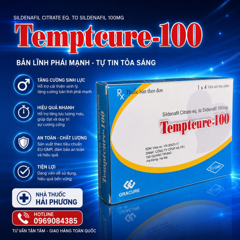 Mua thuốc Temptcure 100 chính hãng tại Nhà thuốc Hải Phương