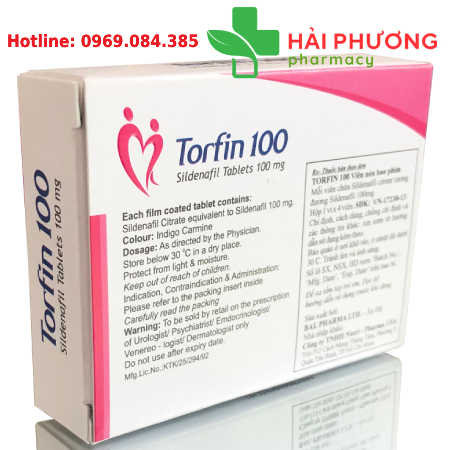 Thuốc Torfin 100mg Điều Trị Rối Loạn Cương Dương