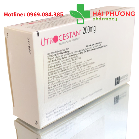 Thuốc Utrogestan 200mg (Hộp 15 viên) – Bổ sung progesterone