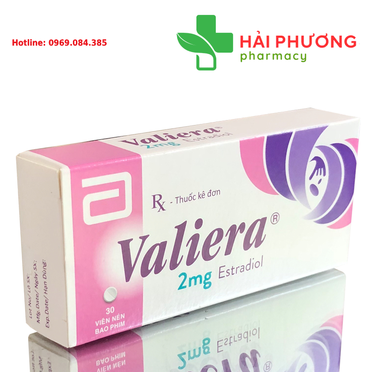 Thuốc valiera là thuốc nội tiết tố nữ được dùng để bổ sung estrogen