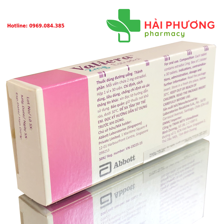 Thuốc valiera điều trị triệu chứng tiền mãn kinh mãn kinh