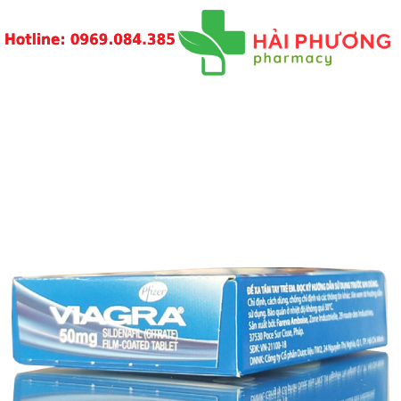 Thuốc Viagra 50mg Pfizer (Vỉ 4 viên) – Hỗ trợ rối loạn cương dương