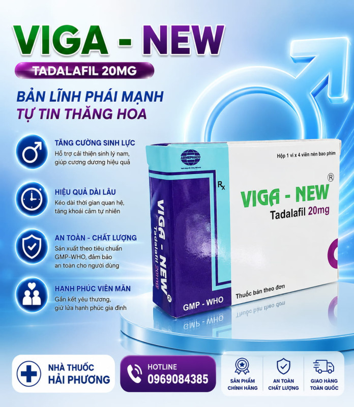 Mua thuốc Viga New 20 chính hãng tại Nhà thuốc Hải Phương