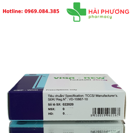 Thuốc Viga New 20mg (Hộp 4 viên) – Hỗ trợ rối loạn cương dương