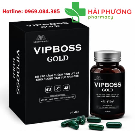 VipBoss Gold bổ thận tráng dương hỗ trợ tăng cường sinh lý nam