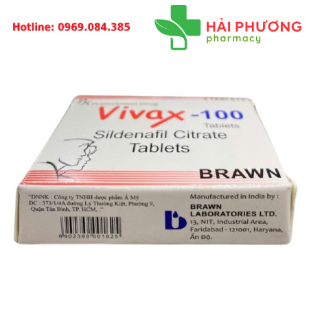 Thuốc Vivax 100mg (Hộp 4 viên) – Hỗ trợ rối loạn cương dương
