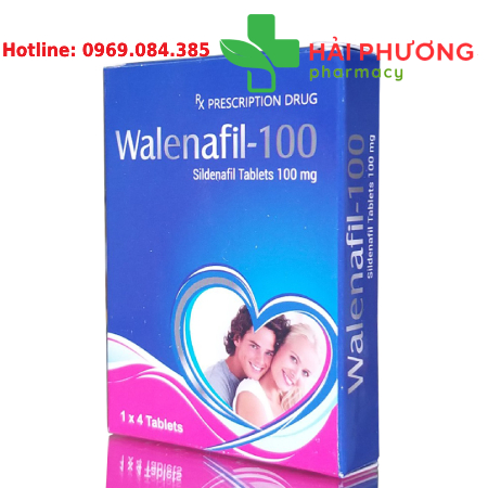 Walenafil 100mg Điều Trị Rối Loạn Cương Dương, Sildenafil 100mg Hộp 4 Viên